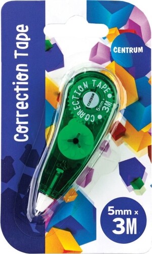 Korrektionstape 5 Mm X 3 M - Blisterkort - Centrum - Assorteret