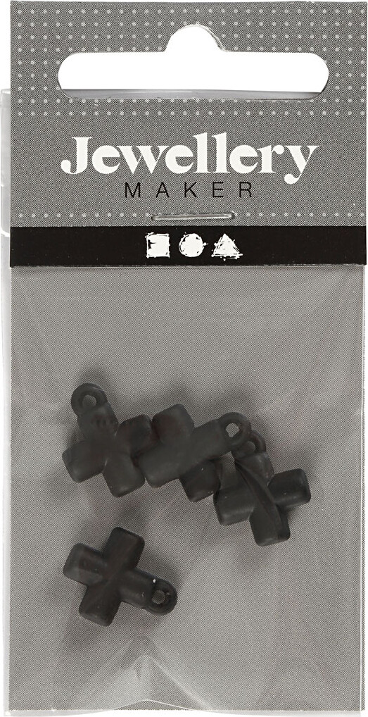 Kors - Str 10X10 Mm - Hulstr 1 5 Mm - Sort - 4 Stk