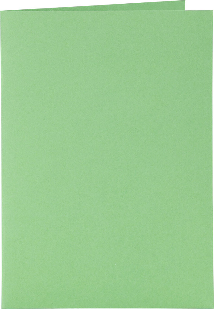 Kort Og Kuverter - 10 5X15 Cm - 11 5X16 5 Cm - Grøn - 6 Sæt
