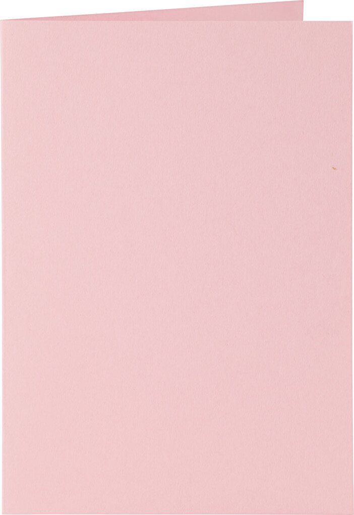 Kort Og Kuverter - 10 5X15 Cm - 11 5X16 5 Cm - Rosa - 6 Sæt