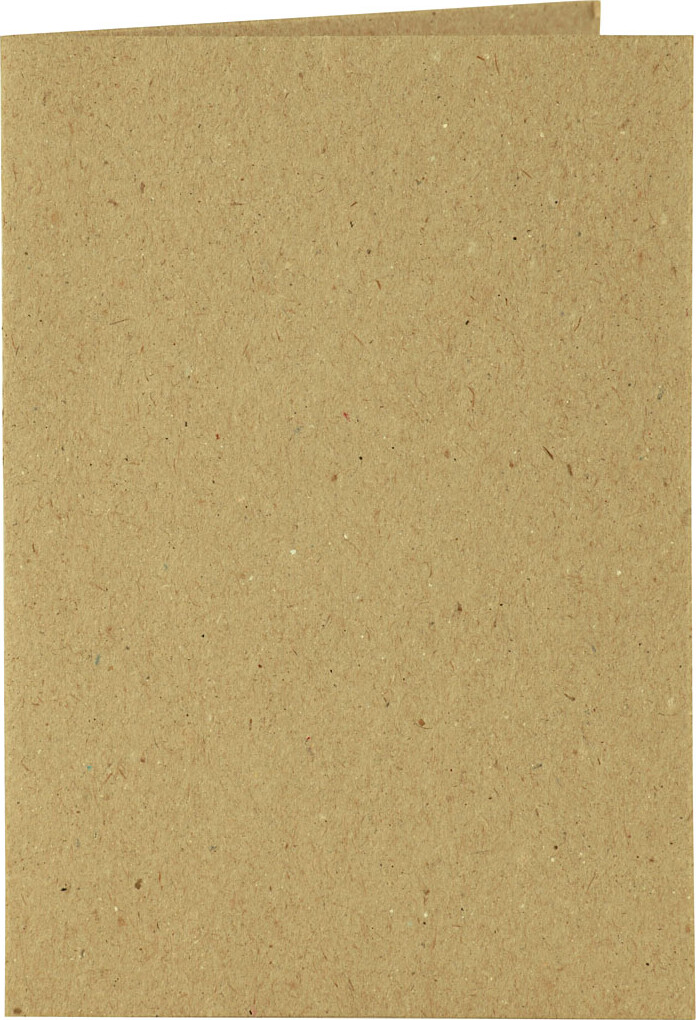 Kort Og Kuverter - 10 5X15 Cm - 11 5X16 5 Cm - Natur - 6 Sæt