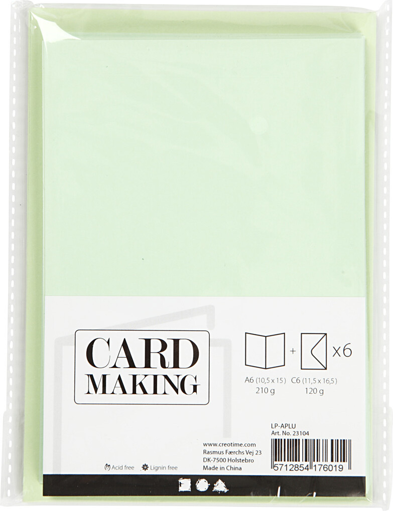 Kort Og Kuverter - Kort Str 10 5X15 Cm - Kuvert Str 11 5X16 5 Cm - 120 210