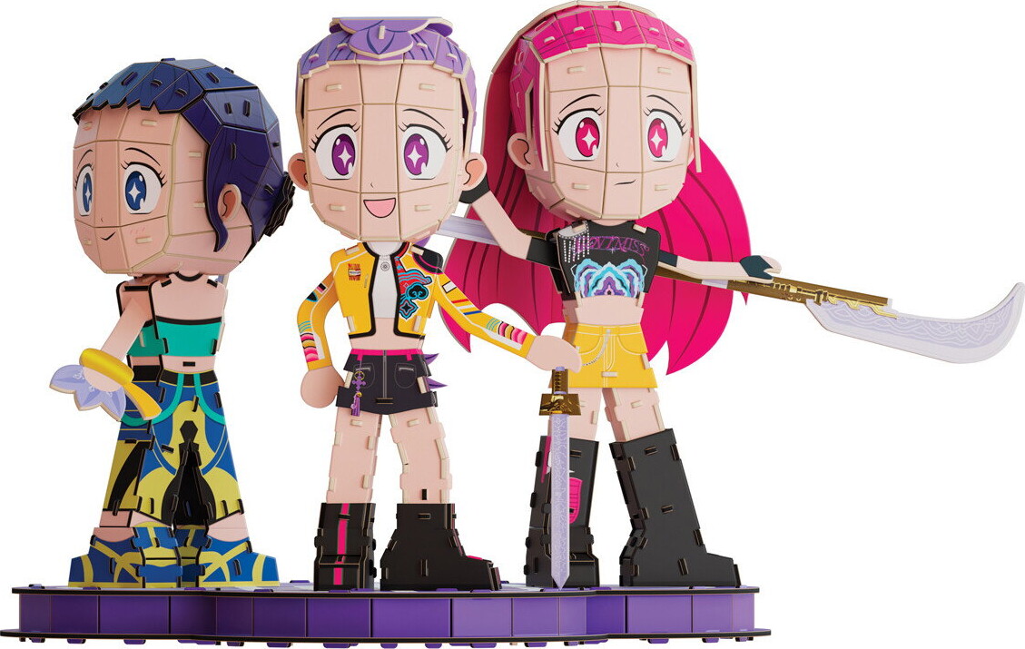 4D Build - Huntrix Chibi 3D Puzzle Kit - K-Pop Demon Hunters