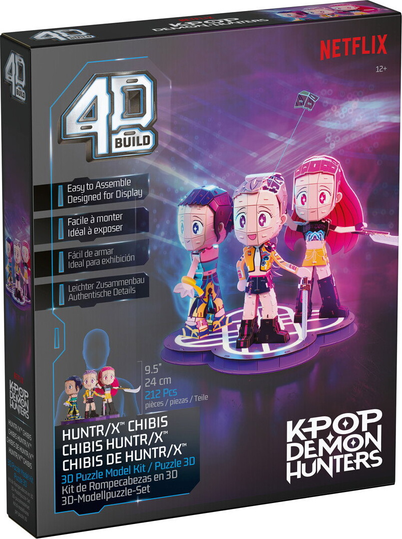 4D Build - Huntrix Chibi 3D Puzzle Kit - K-Pop Demon Hunters