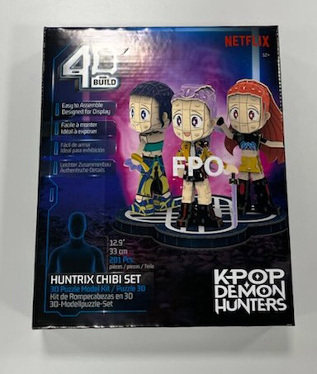 4D Build - Huntrix Chibi 3D Puzzle Kit - K-Pop Demon Hunters