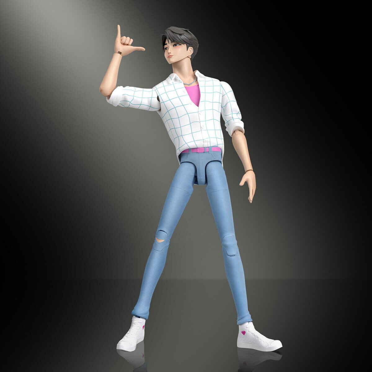 K-Pop Demon Hunters - Jinu Action Dukke - 17 Cm