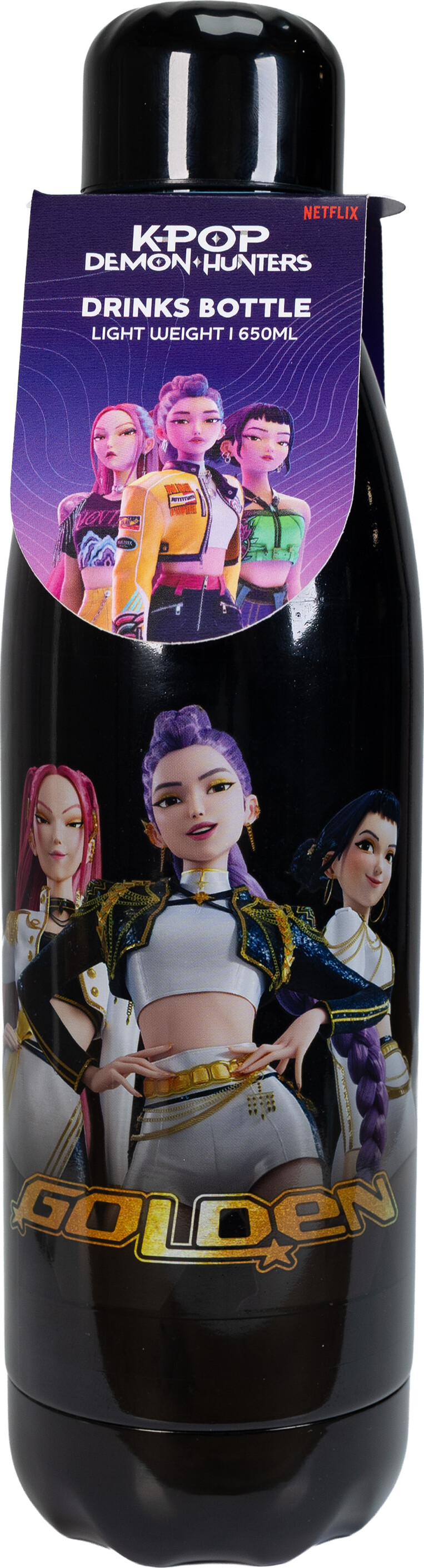 Kpop Demon Hunters - Drinking Bottle - Golden - 650Ml