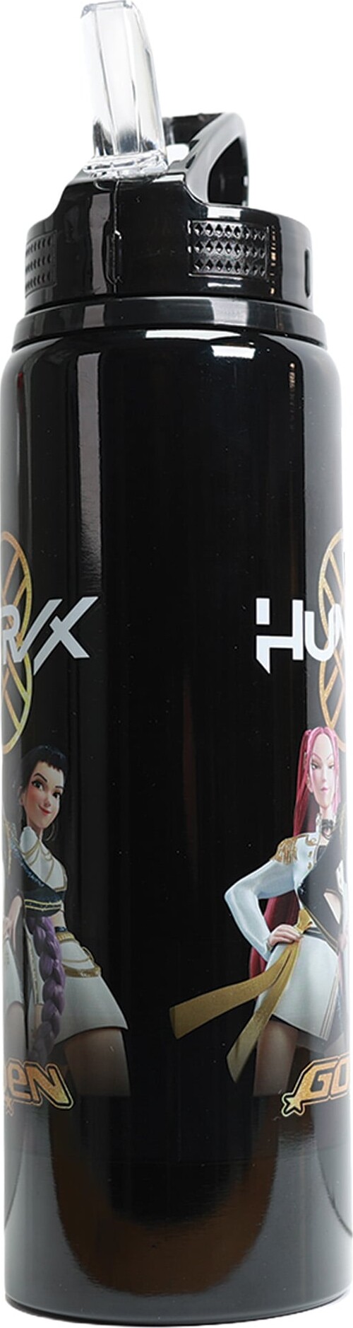 Kpop Demon Hunters - Flip Top Drinking Bottle - Golden - 650Ml