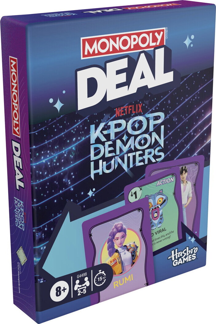 K-Pop Demon Hunters - Monopoly Deal - Hasbro Games G4498