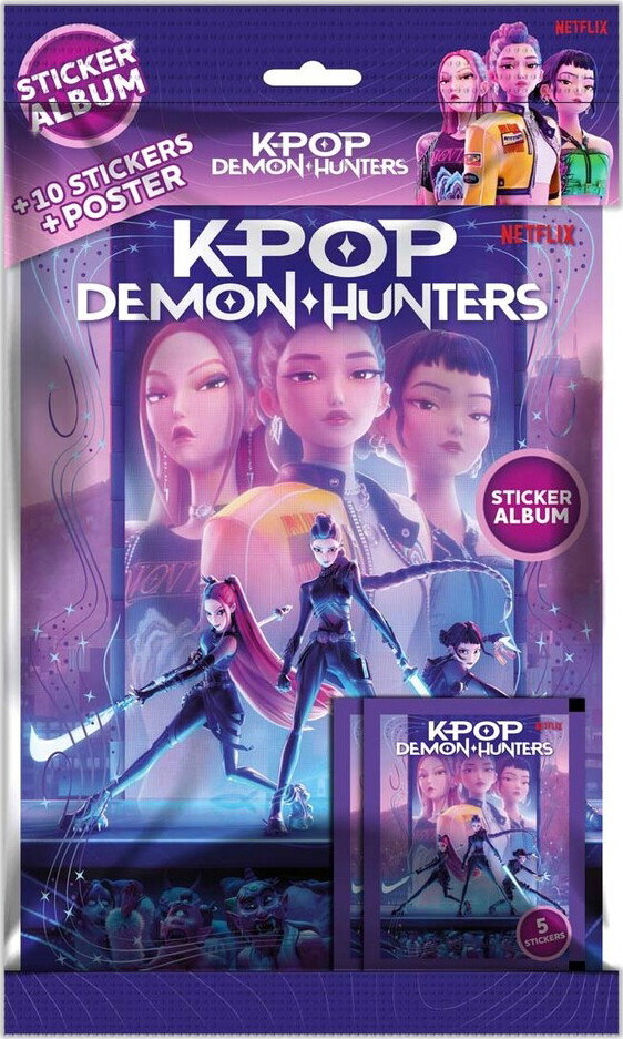 Kpop Demon Hunters Sticker Album 2 Blind Bags