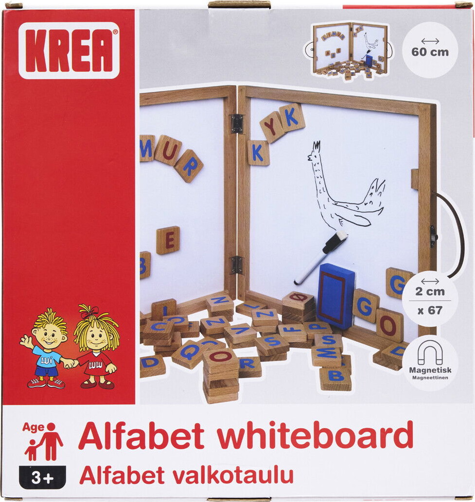 Krea Tavle Whiteboard Med Magnet Bogstaver
