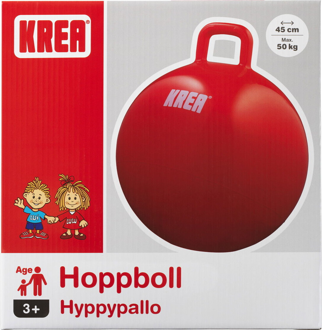 Krea Hoppebold Inkl Pumpe - 45Cm - Rød