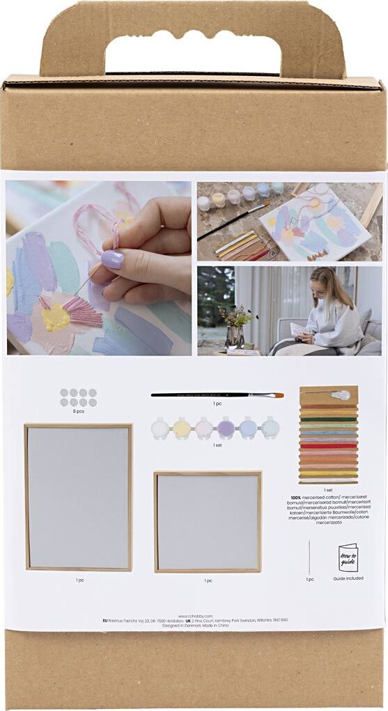 Kreativt Sæt Med Broderi - Billeder - Pastelfarver