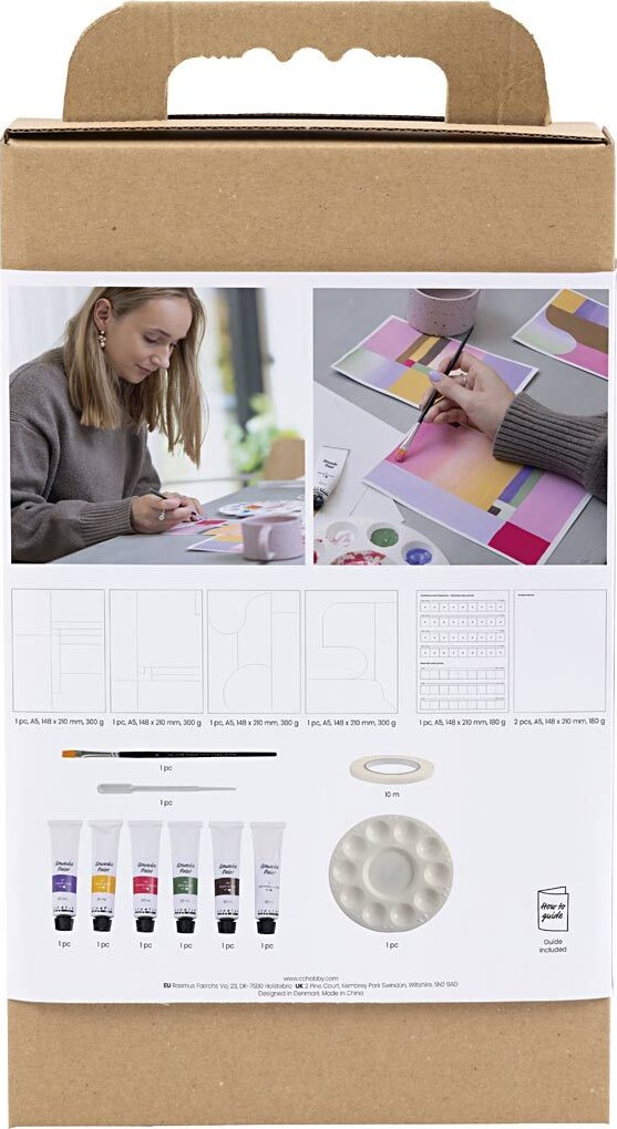 Kreativt Sæt Med Gouache - Malerier - Assorterede Farver