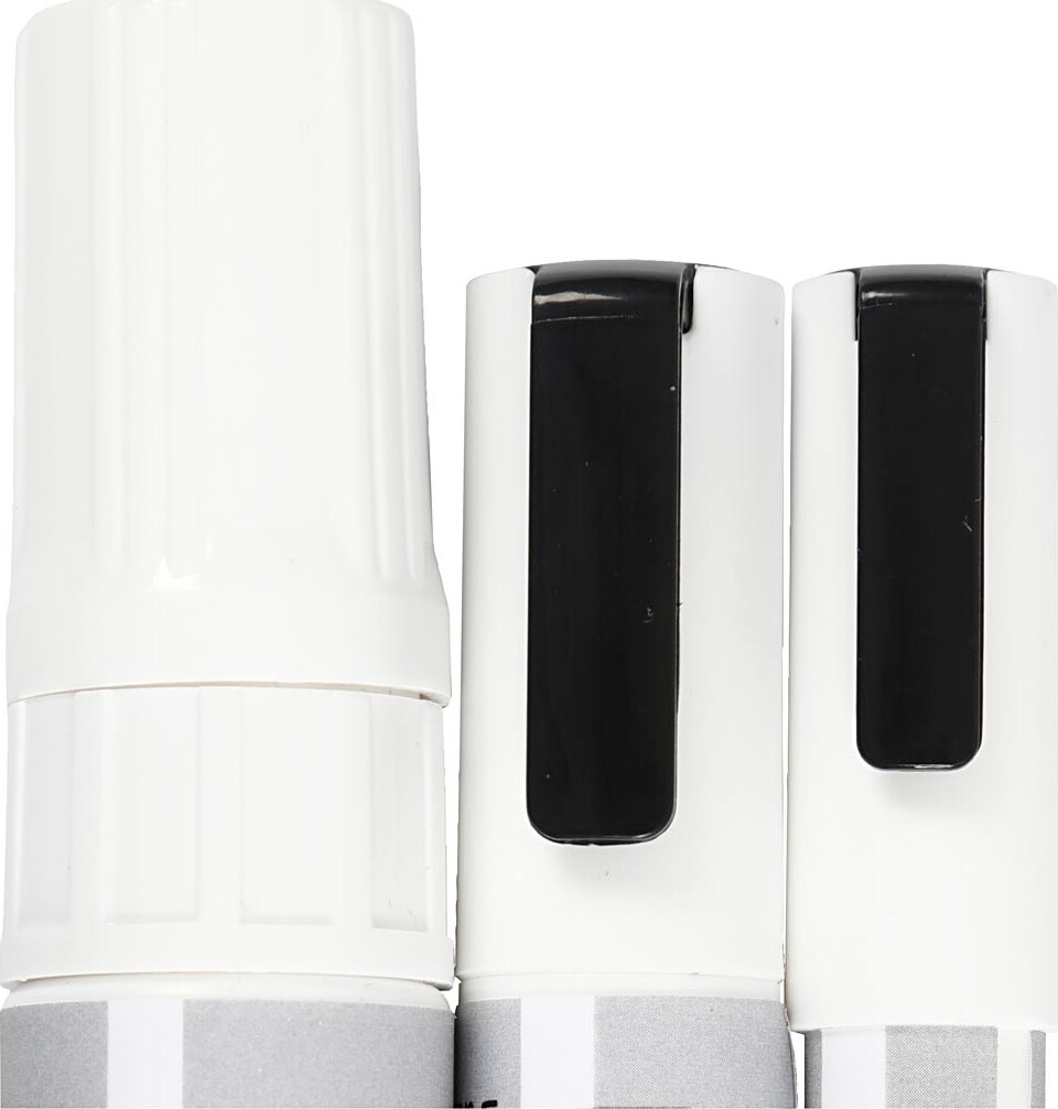 Kridttusch - Tykkelse 3 6 15 Mm - Hvid - 3 Stk