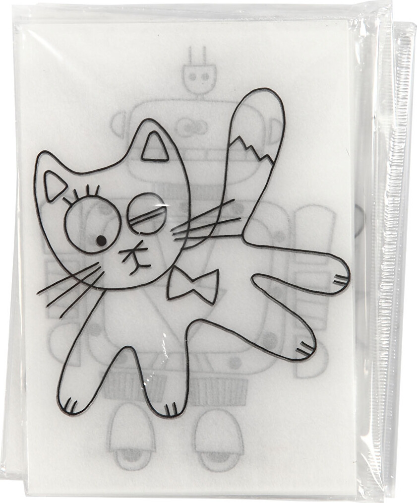 Krympeplast Med Motiver - 10 5X14 5 Cm - Tykkelse 0 3 Mm - Mat Transparent 