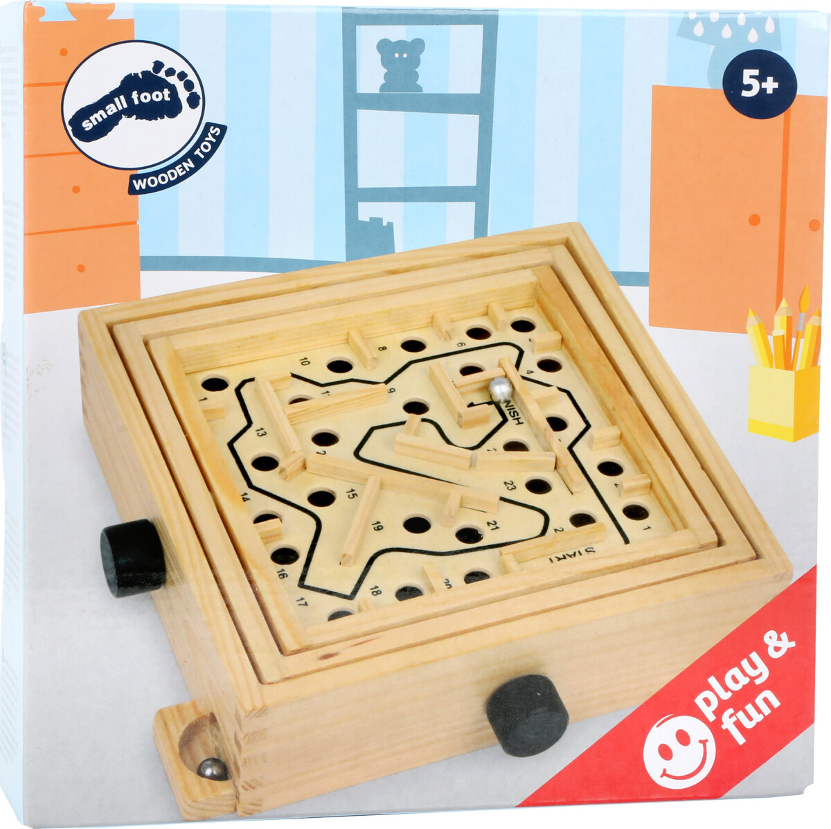 Labyrintspil Med Kugle - Træ - Small Foot