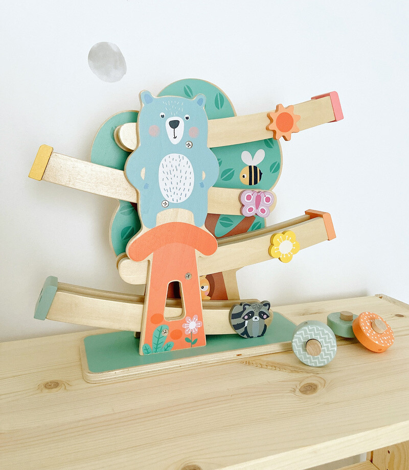 Small Foot - Kuglebane I Træ - Pastel