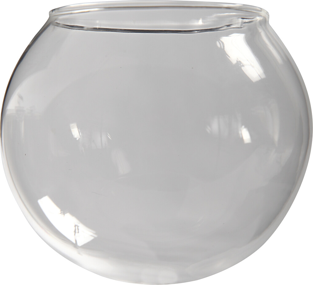 Kugleformet Glasklokke - Ø 8 Cm - Hulstr 5 Cm - Transparent - 4 Stk