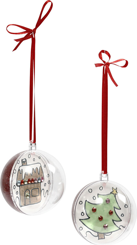 Kugler Og Hjerter Med Indvendig Pynt