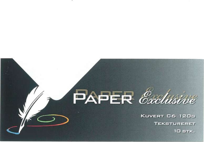 Kuvert C6 120G Hvid Tekstureret 10Stk - 930 - Paper Exclusive