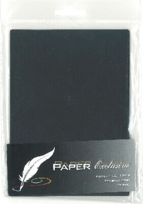 Kuvert C6 120G Sort Tekstureret 10Stk - 901 - Paper Exclusive