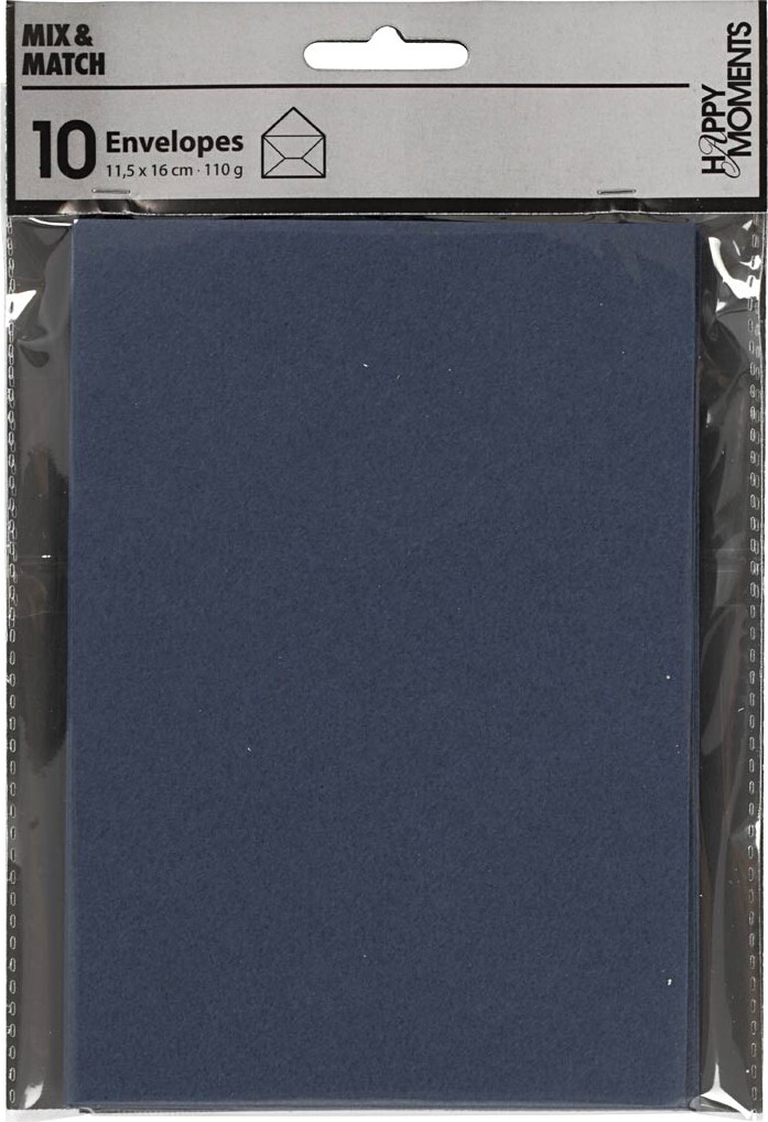Kuvert - Kuvert Str 11 5X16 Cm - 110 G - Blå - 10 Stk