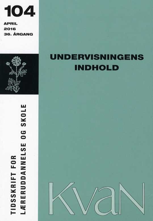 Kvan 104 Undervisningens Indhold