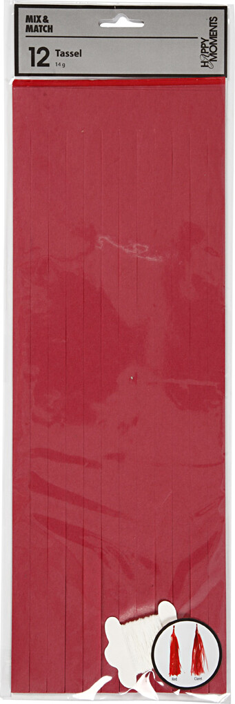 Kvast - Str 12X35 Cm - 14 G - Vinrødrød - 12 Stk