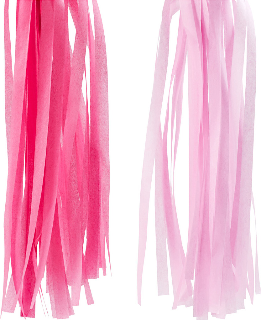 Kvast - Str 12X35 Cm - Pink - Lyserød - 12 Stk