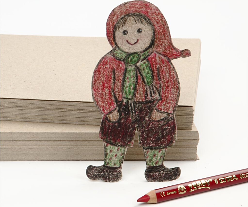 Kvistkarton - A4 - 225 G - Grå Brun - 125 Ark