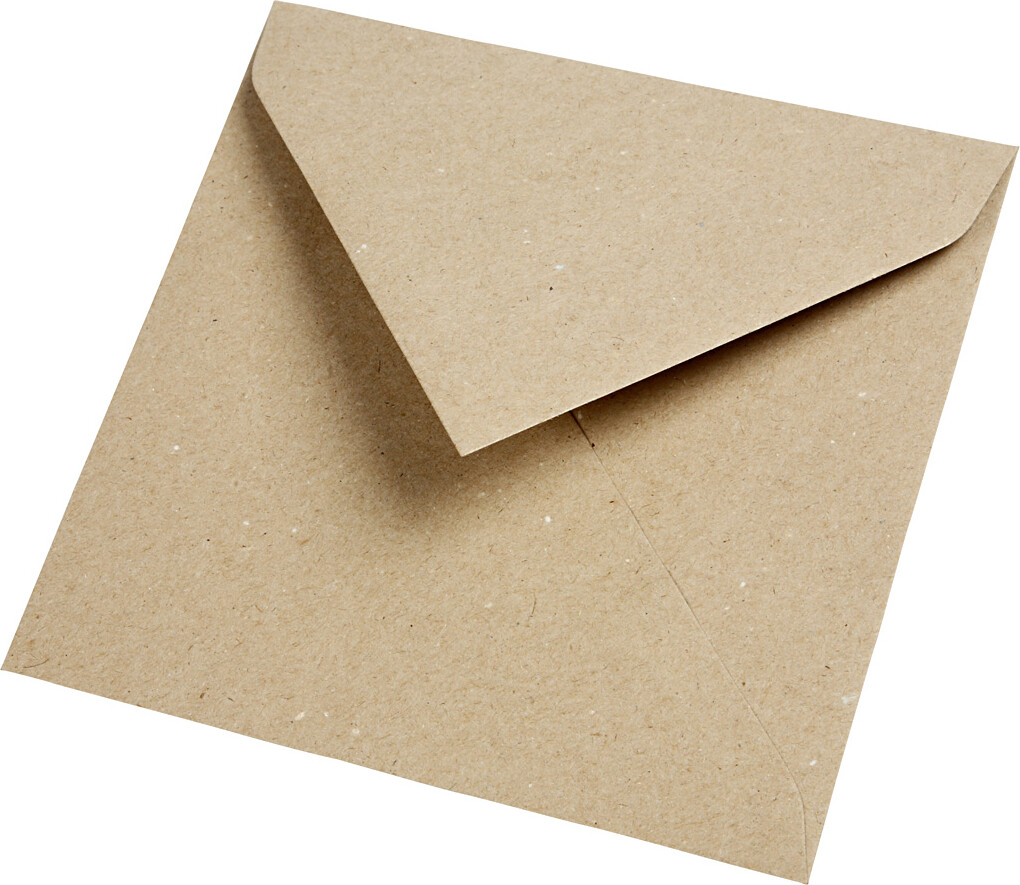 Kvistkuvert - Kuvert Str 16X16 Cm - 120 G - Natur - 50 Stk