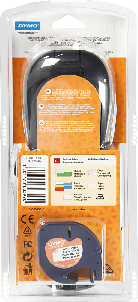 Dymo - Letratag 100H Label Maker - Labelmaskine