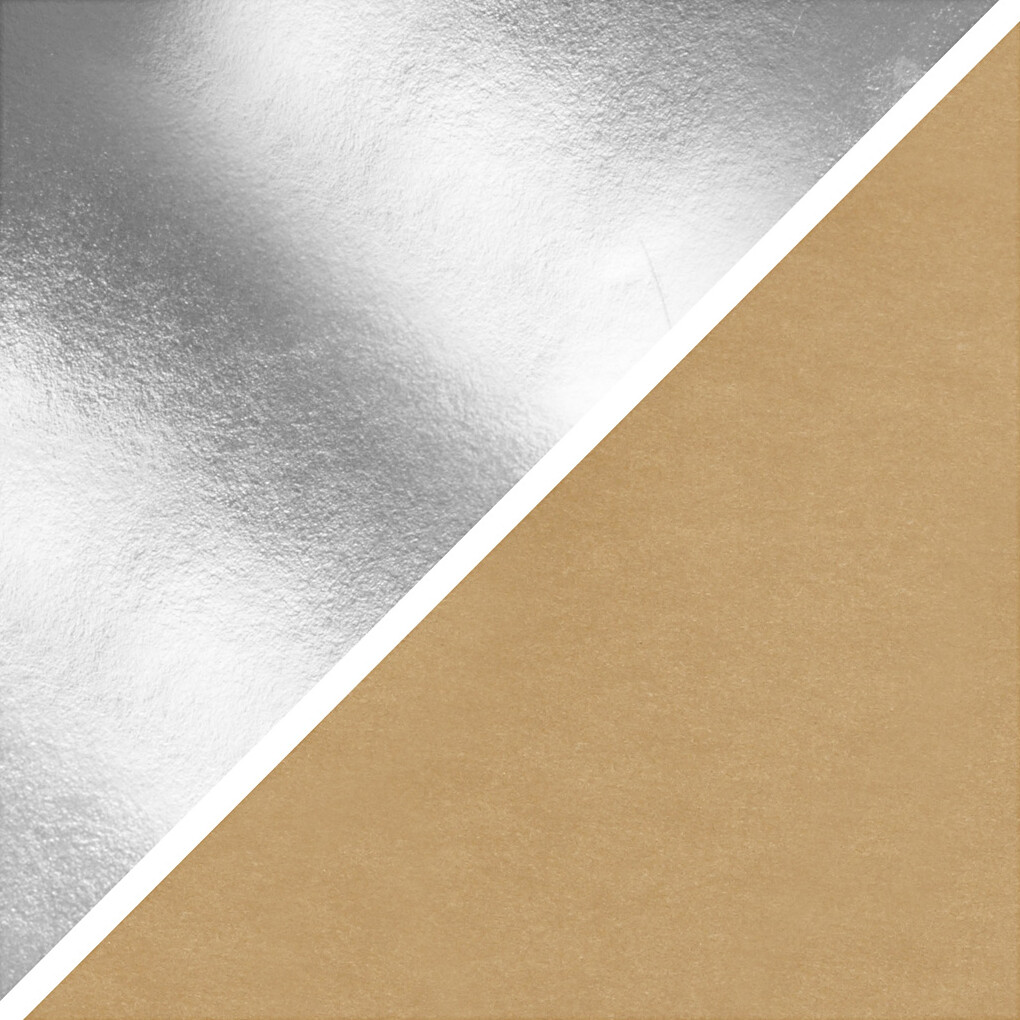 Læderpapir - Ensfarvet - Folie - 350 G - Sølv - 49X100 Cm