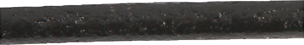 Lædersnor - Tykkelse 1 Mm - Rund - Sort - 50 M