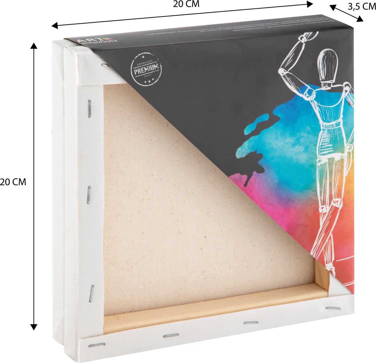 Malerlærreder - 20X20 Cm - Nassau - 2 Stk