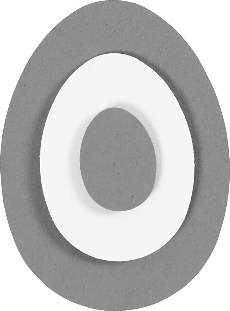 Lag-På-Lag Stansejernssæt - Æg - Str 25 50 76 Mm - 3 Stk