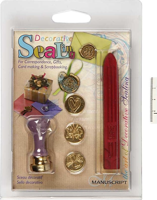 Lak Og Segl - Hjerte - Sommerfugl - Firkløver - Ø 18 Mm