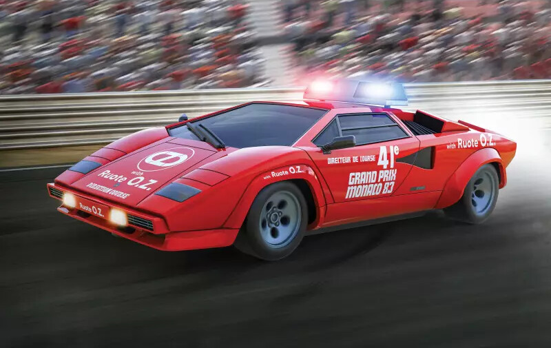 Scalextric Bil - Lamborghini Countach - Gp Safety Car - C4329