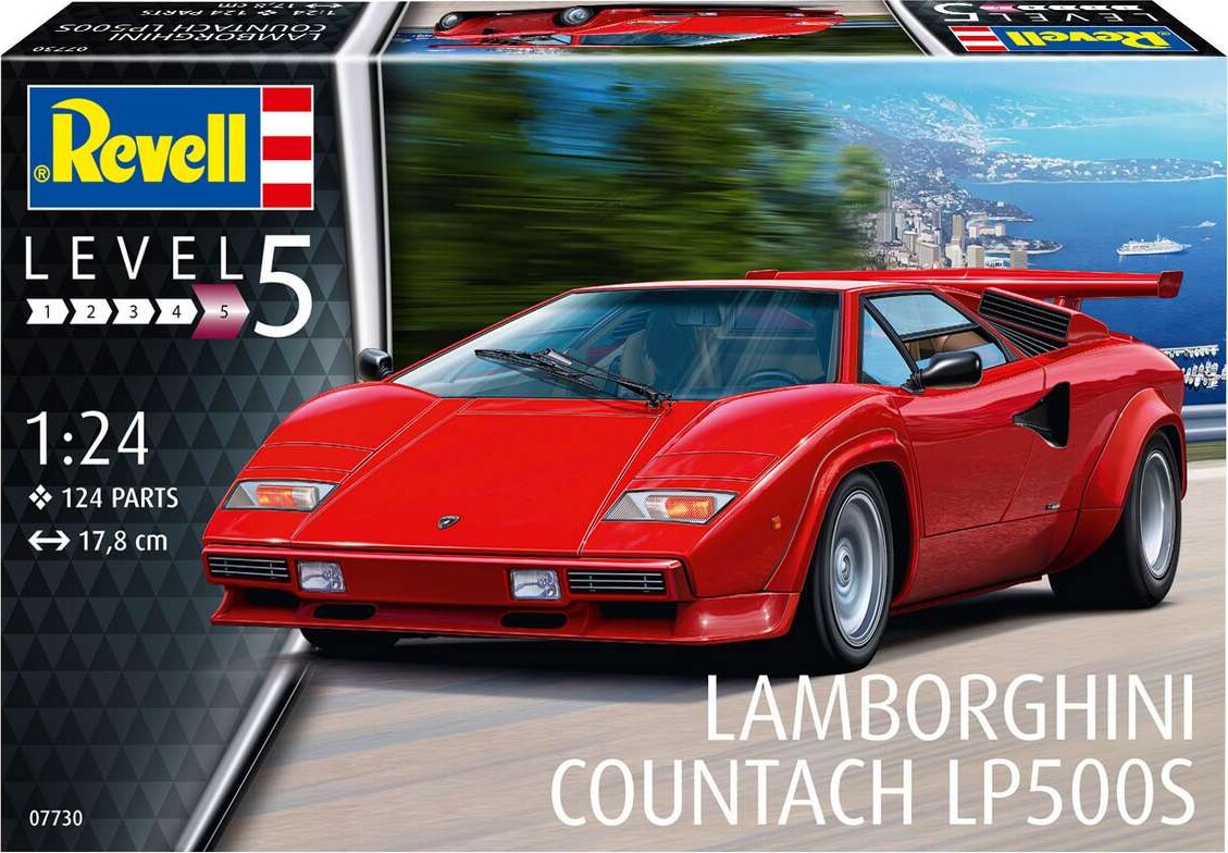 Revell - Lamborghini Countach Lp500S - 1 24 - Level 5 - 07730