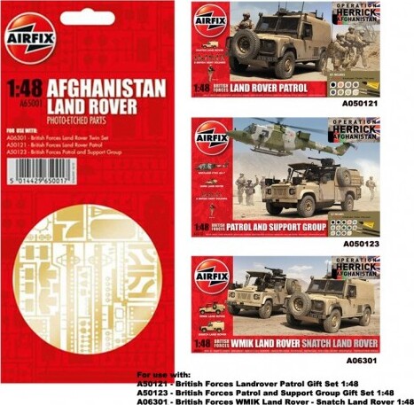 Airfix - Afghanistan Land Rover Etched Parts - 1 48 - A65001