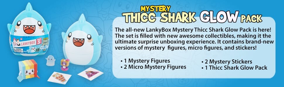 Lankybox - Thicc Shark Glow Pack