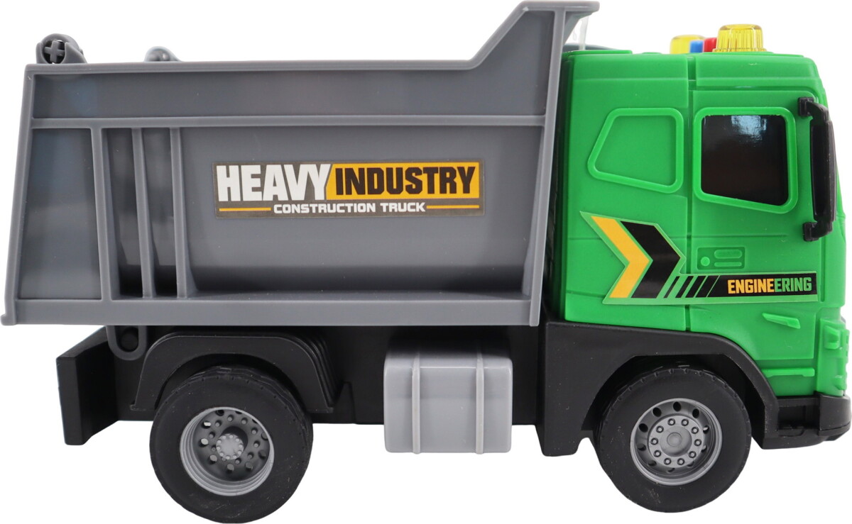 Lastbil Legetøj - Grøn Med Åbent Lad - Lys Og Lyd - 1 20