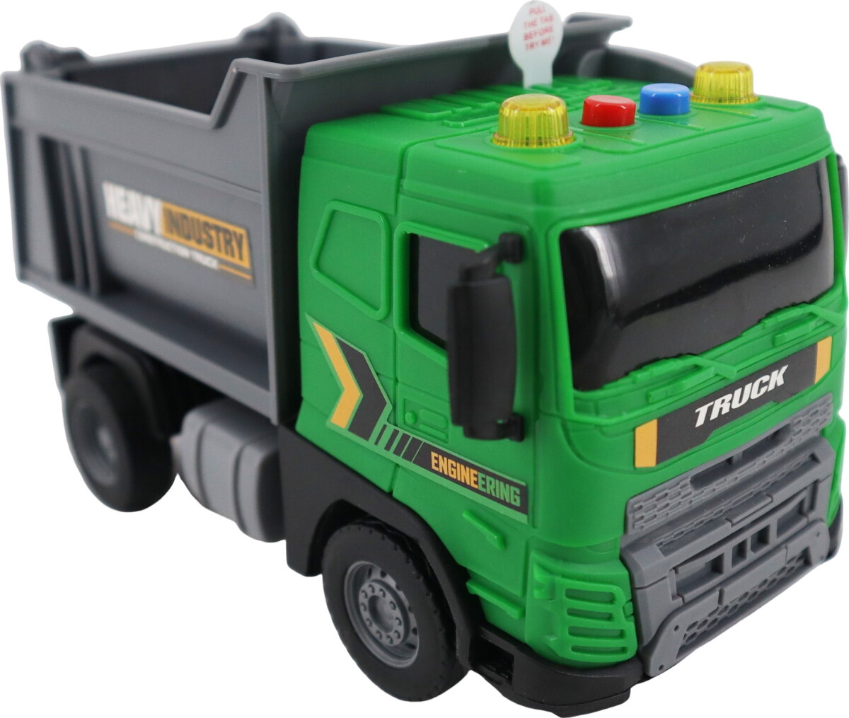 Lastbil Legetøj - Grøn Med Åbent Lad - Lys Og Lyd - 1 20