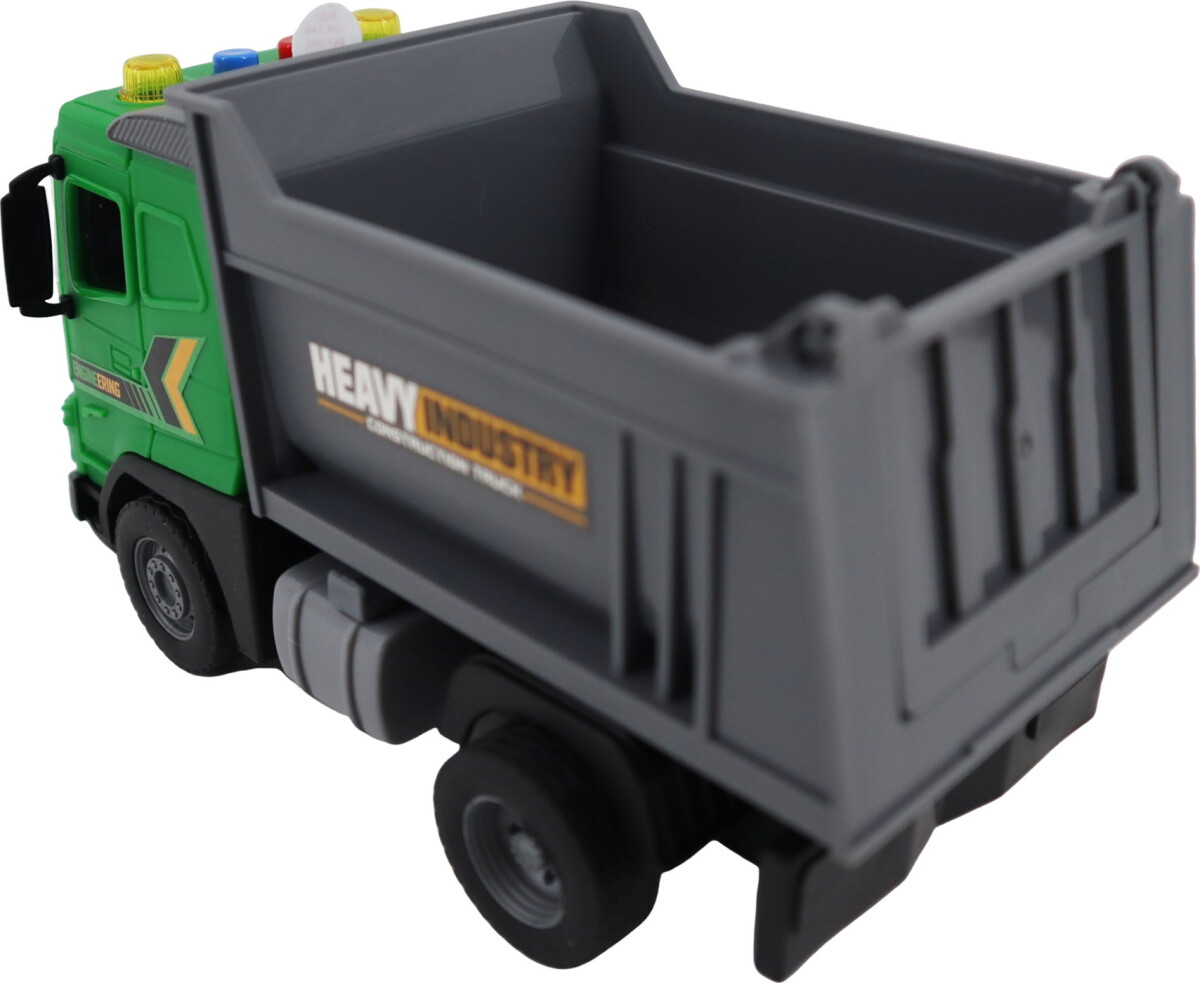 Lastbil Legetøj - Grøn Med Åbent Lad - Lys Og Lyd - 1 20