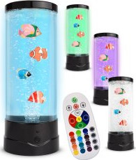 Top Light - Lavalampe Med Fisk - Led - Vn 71207