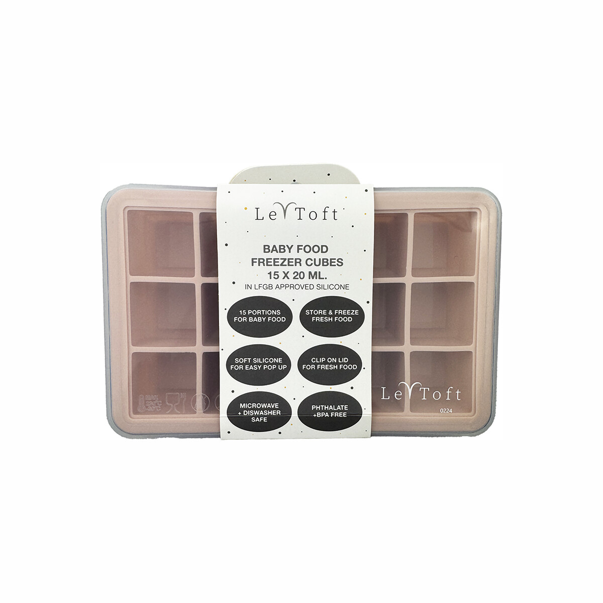 Le Toft - Fryseboks Babymad - Smokey Rose - 15 Rum Hver Op Til 20 Ml