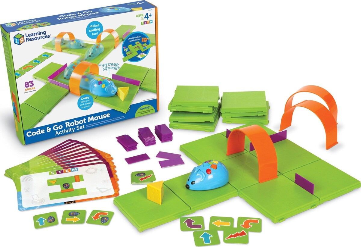 Learning Resources - Code Go Aktivitetssæt M Programmerbar Robotmus -