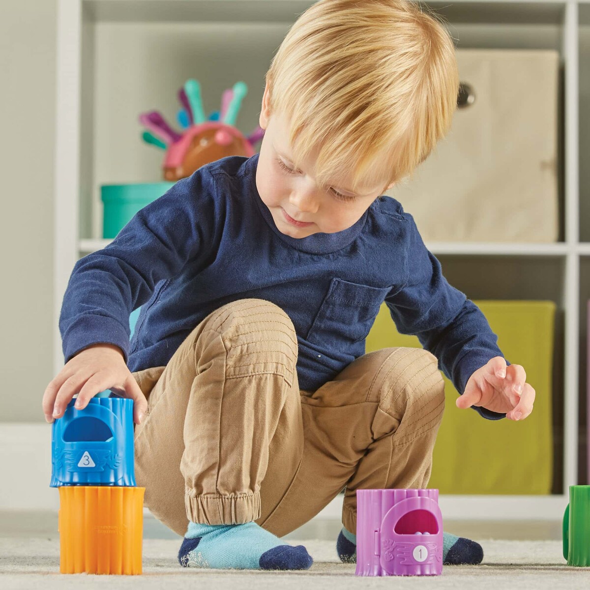 Learning Resources - Lær Om Tal Og Farver - Aktivitetssæt M Junglens Dyr