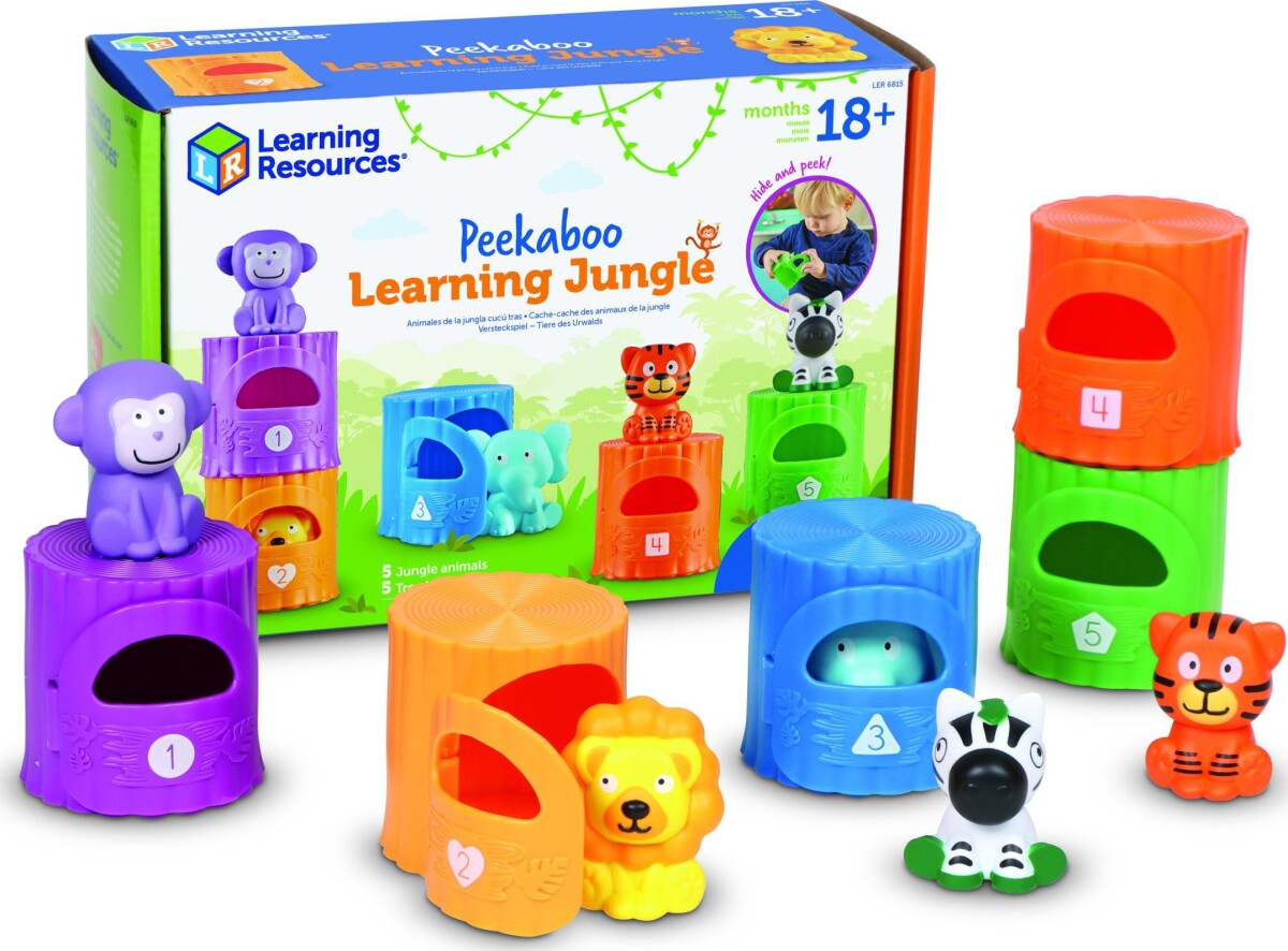 Learning Resources - Lær Om Tal Og Farver - Aktivitetssæt M Junglens Dyr